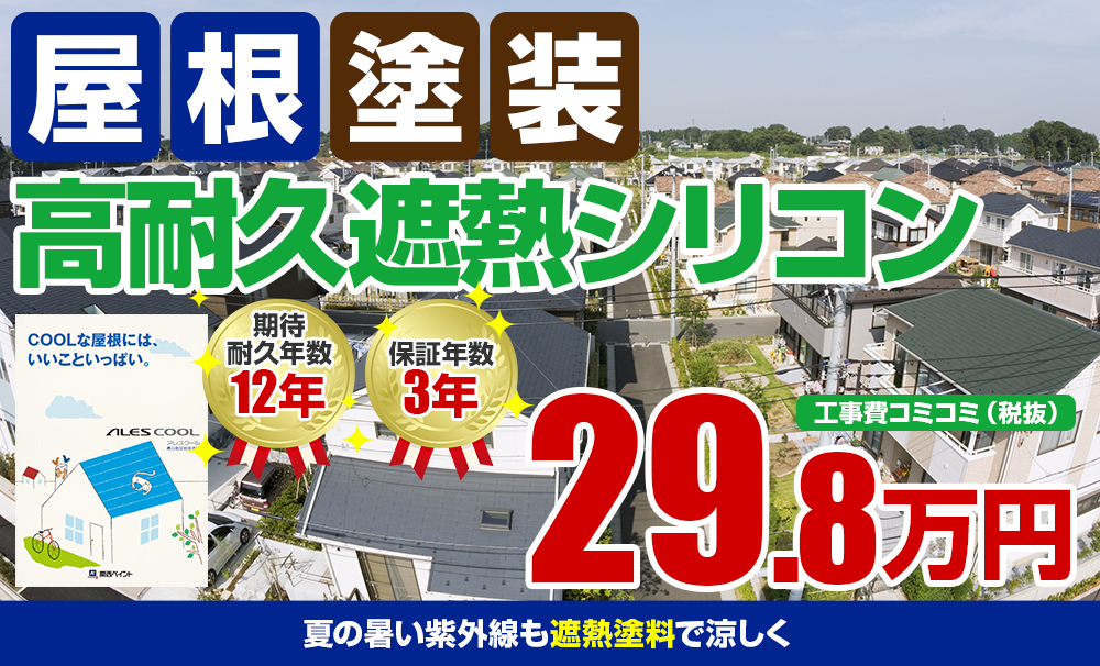 高耐久遮熱シリコン塗装 29.8万円